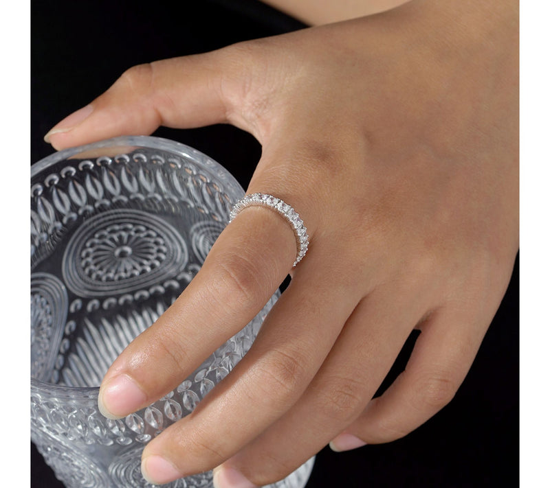 Diamonique 2.64 cttw Mixed Cut Band Ring — View 3