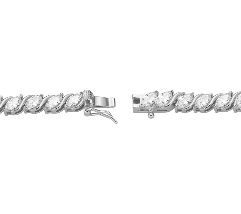Diamonique Mariquise Tennis Bracelet, SterlingSilver — View 3
