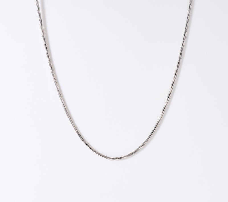 David Markstein Sterling Silver Snake Chain 18" + 2" Extender — View 8