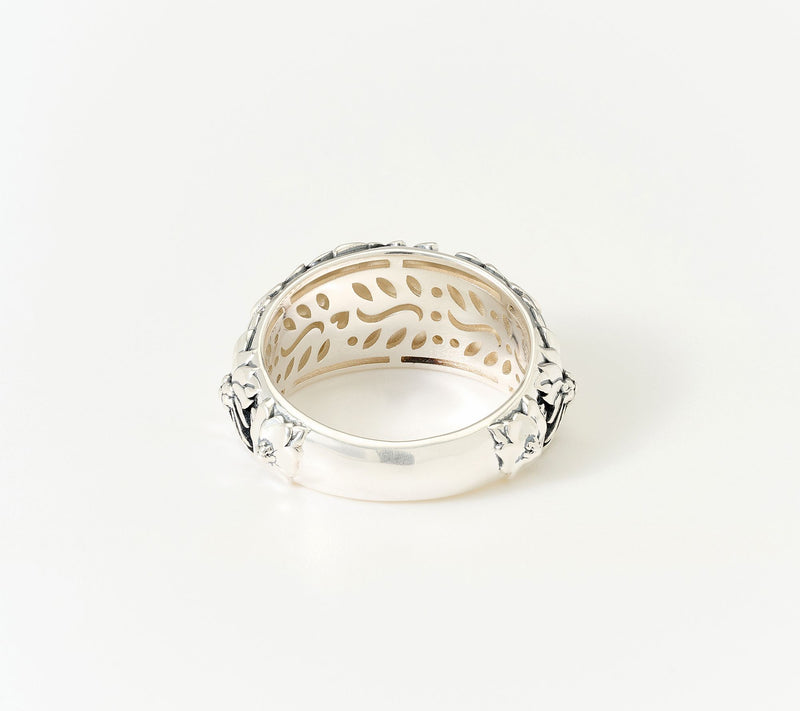 Christian James by Scott Grimes Sterling Silver Floral Garden Ring — View 3