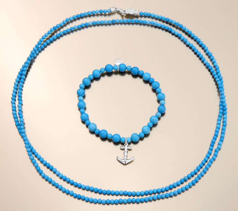Christian James by Scott Grimes Sterling Silver Sun & Sea Bead Necklace — View 14