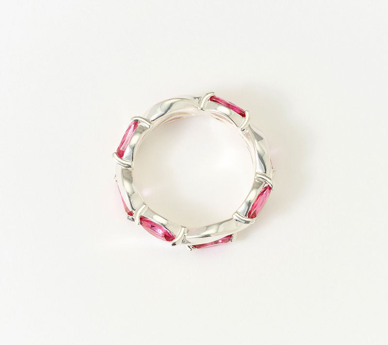 Christian James by Scott Grimes Sterling Silver Ripple Marquise Gemstone Ring — View 2