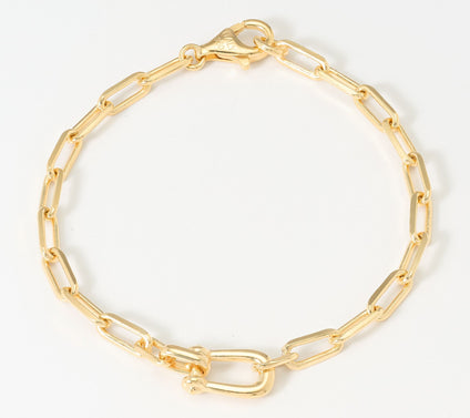 Ultrafine 950 Silver Horseshoe Buckle Bracelet