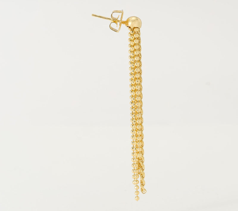 Ultrafine 950 Silver Beaded Dangle Earrings — View 6