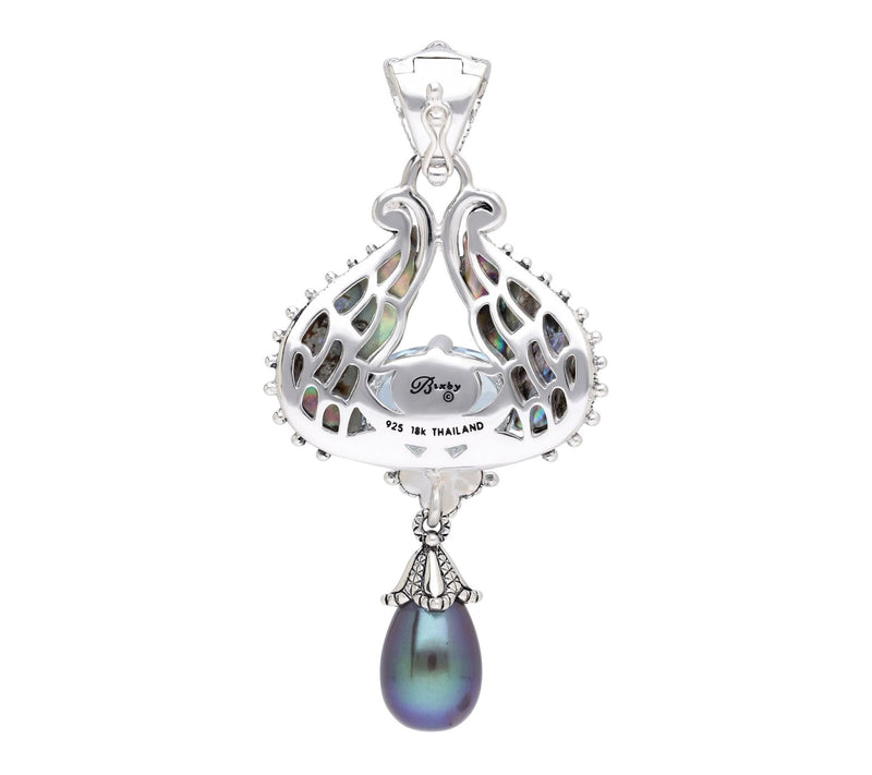 Barbara Bixby Sterling & 18K Gemstone Wing Enhancer — View 3