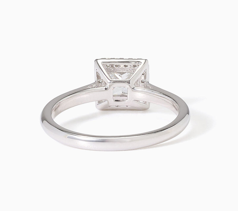 John Digangi VS Diamonds 0.62 cttw Princess Cut Ring, Platinum — View 3