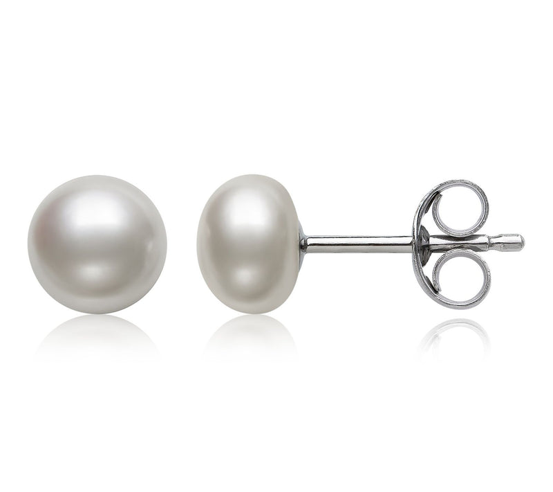 Amour De Pearl 5-6mm Cultured Pearl Stud Earrings, Sterling — View 7