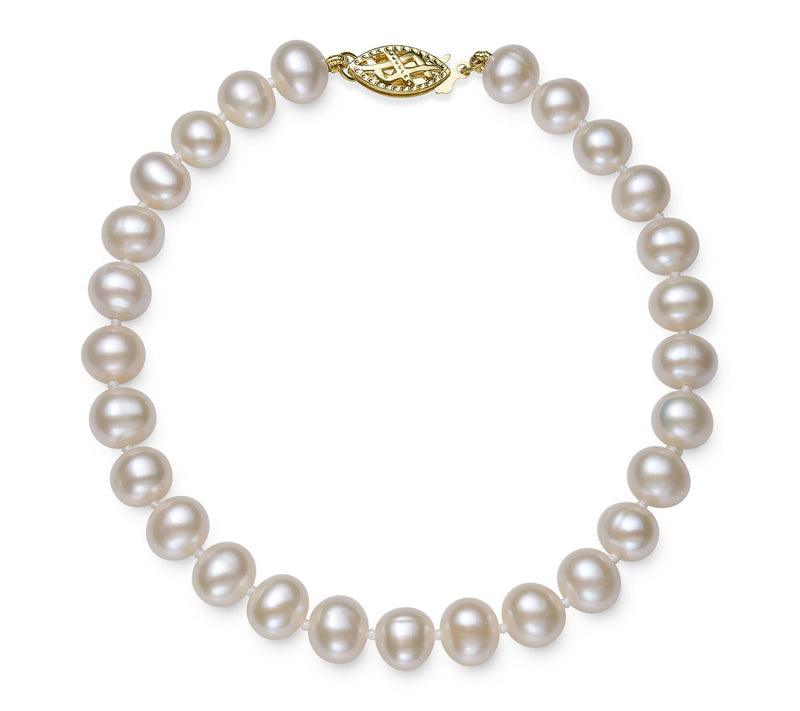 Amour De Pearl 5-6mm Round Cultured Pearl Bracelet, 14K Gold — View 3