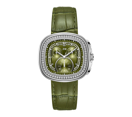 JBW Men's Coast Stainless Steel Crystal Green Strap Watch
