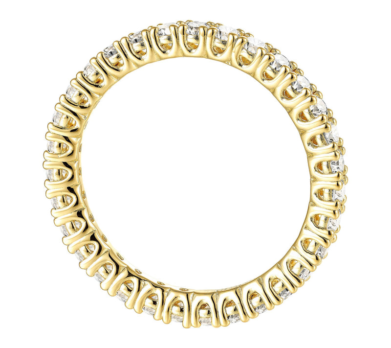 Fire Light Lab Grown Diamond Eternity Band Ring, Sterling — View 4