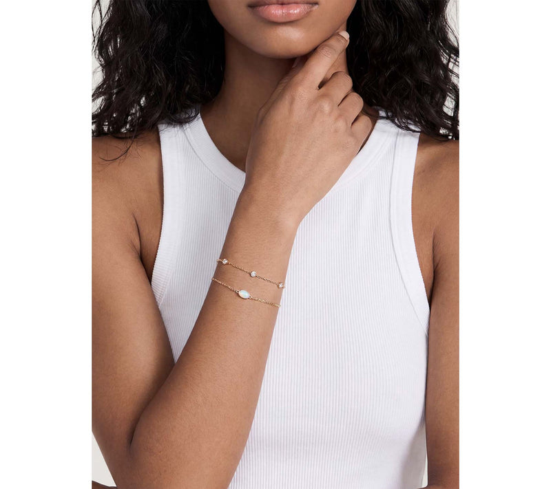 Ettika Opal & Crystal Dainty Bracelet Set — View 2