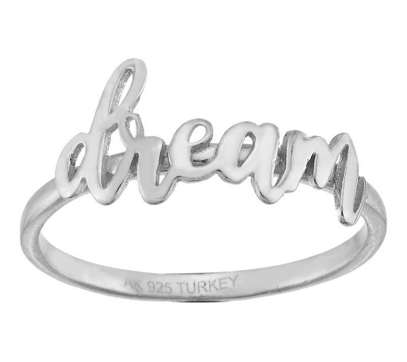 Silver Style Dream Script Ring, Sterling — Main view