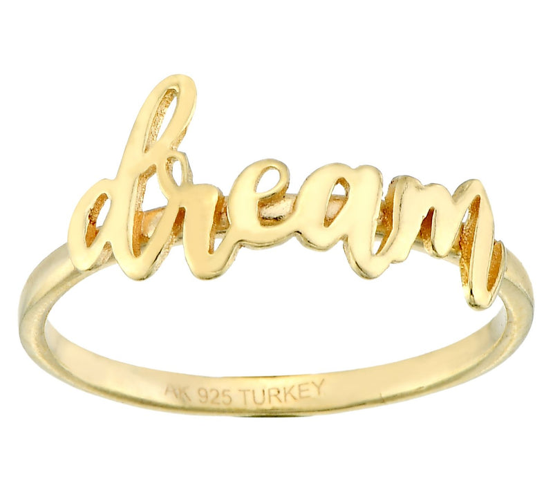 Silver Style Dream Script Ring, Sterling — View 6