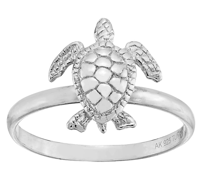 Silver Style Baby Turtle Ring, Sterling — View 5