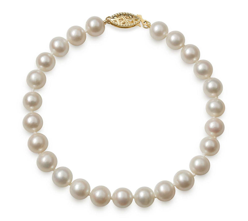 Amour De Pearl 6-7mm Cultured Pearl Bracelet, 14K Gold — View 3