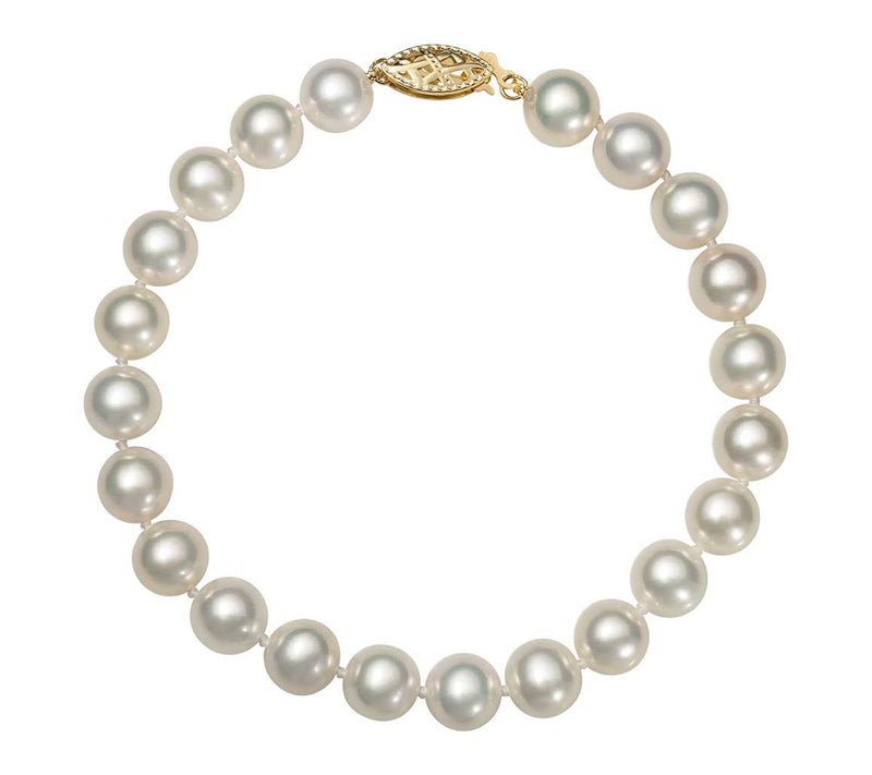 Amour De Pearl 8-9mm Cultured Pearl Bracelet, 14K Gold — Main view