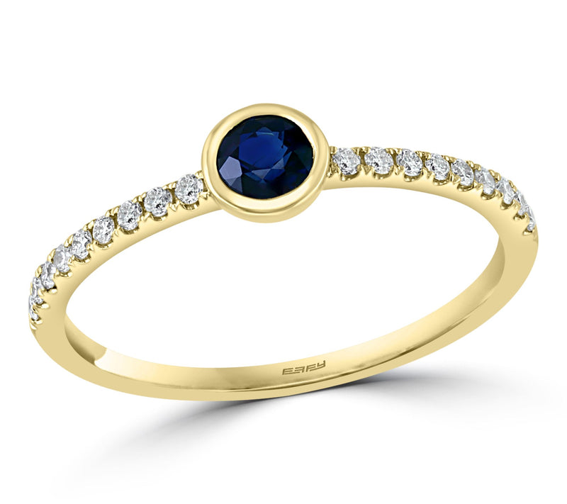 Effy Diamond & Sapphire Ring, 18K Gold — Main view
