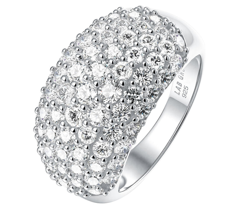 Jen by Jennifer Miller Lab Grown Diamond Dome Ring, Sterling — View 3