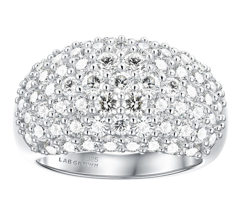 Jen by Jennifer Miller Lab Grown Diamond Dome Ring, Sterling — View 5