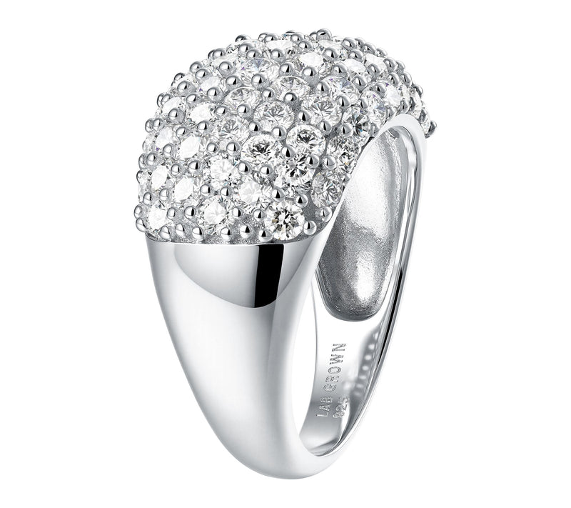 Jen by Jennifer Miller Lab Grown Diamond Dome Ring, Sterling — View 6
