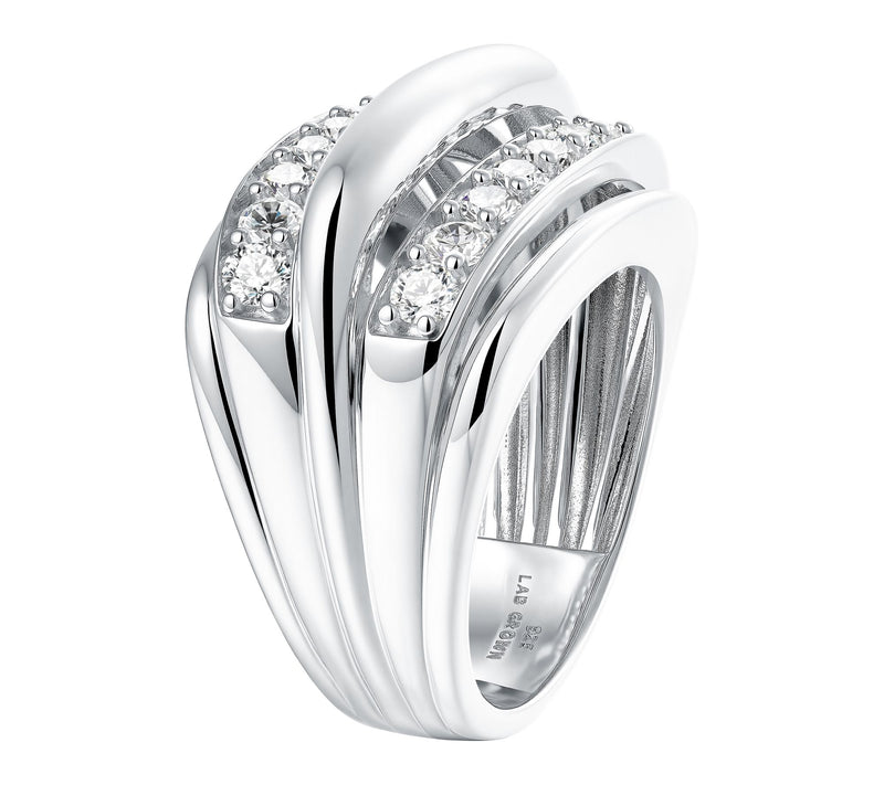Jen by Jennifer Miller Lab Grown Diamond SplitRing, Sterling — View 6