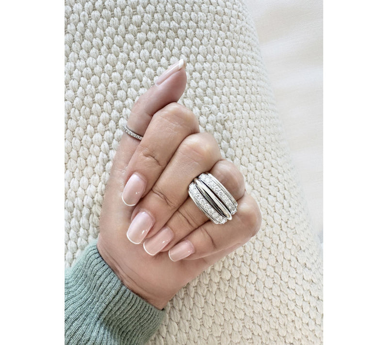 Jen by Jennifer Miller Lab Grown Diamond SplitRing, Sterling — View 4
