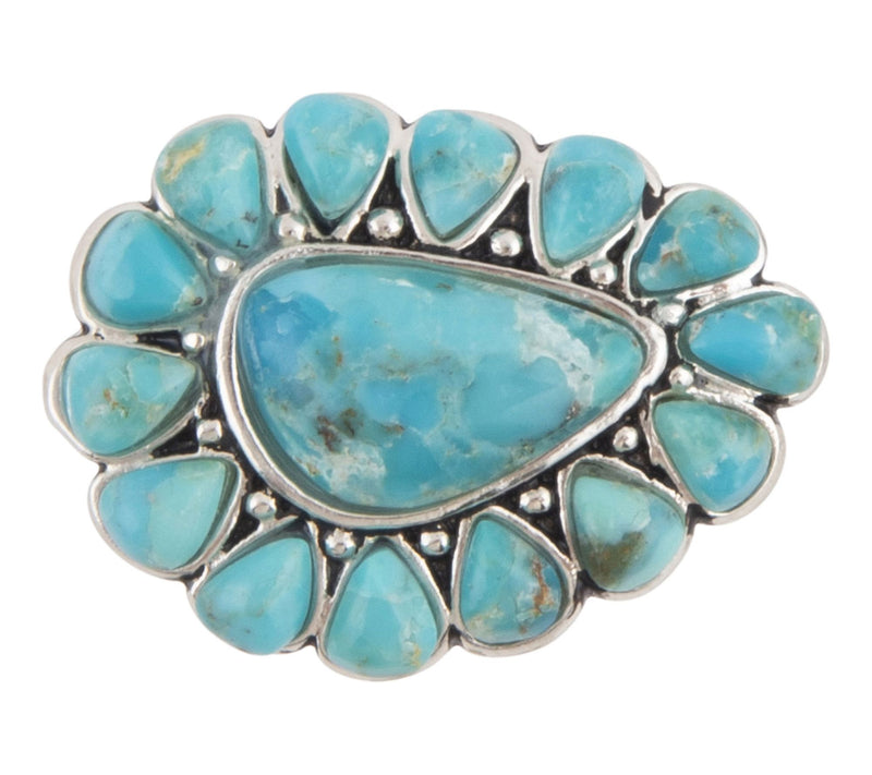 Barse Artisan Crafted Durango Turquoise Cocktail Ring — Main view