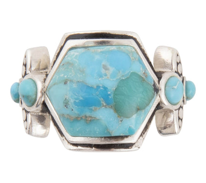 Barse Artisan Crafted Emile Blue Turquoise Ring
