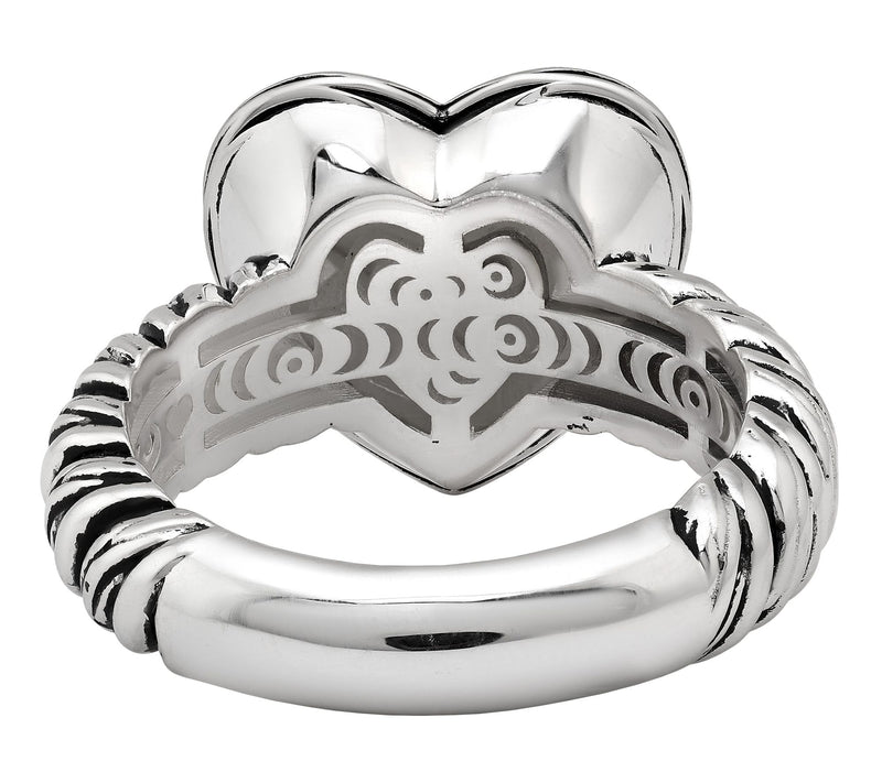 Christian James by Scott Grimes Ripple Heart Ring, Sterling — View 5