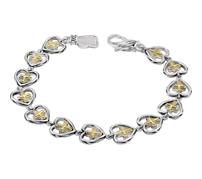 Christian James by Scott Grimes Heart Cross Bracelet, Sterling — View 3