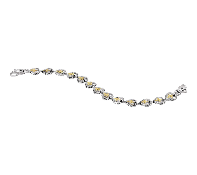 Christian James by Scott Grimes Heart Cross Bracelet, Sterling — View 4