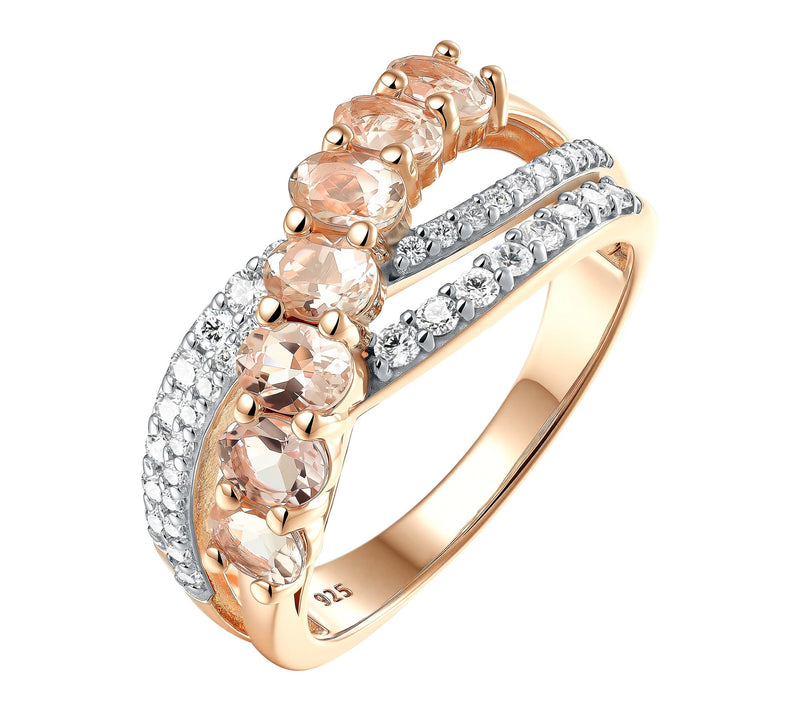 Affinity Gems Cascading Gemstone Ring, SterlingSilver — View 3