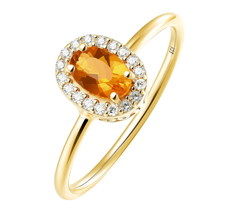 Affinity Gems Oval Cut Gemstone Halo Ring, Sterling Silver — View 13