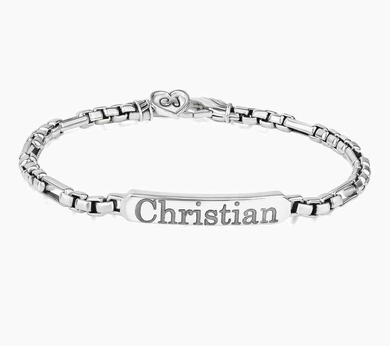 Christian James by Scott Grimes Men's Engravable ID Bracelet — View 2