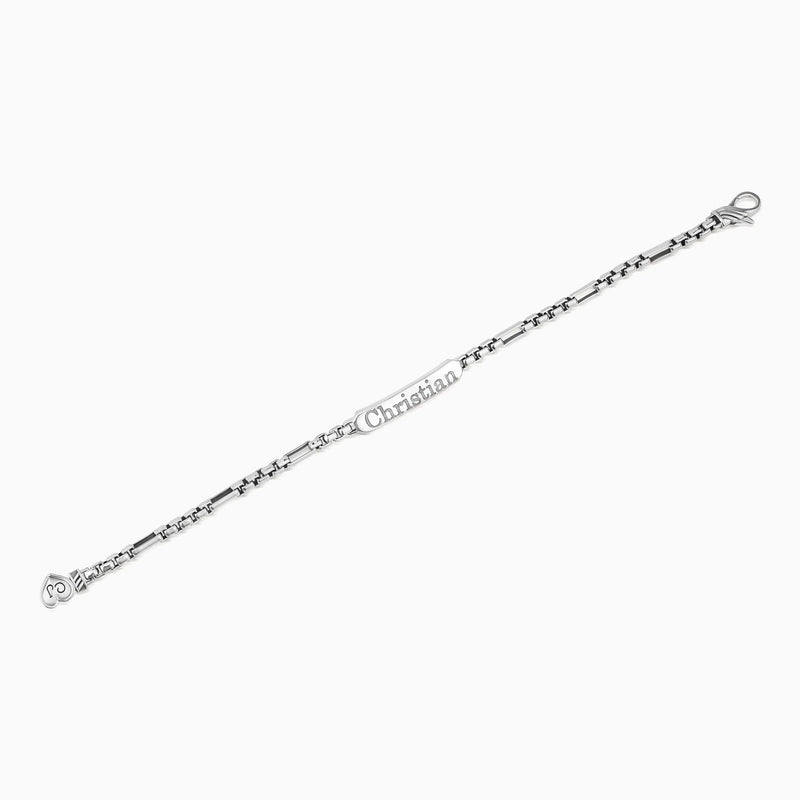 Christian James by Scott Grimes Men's Engravable ID Bracelet — View 8