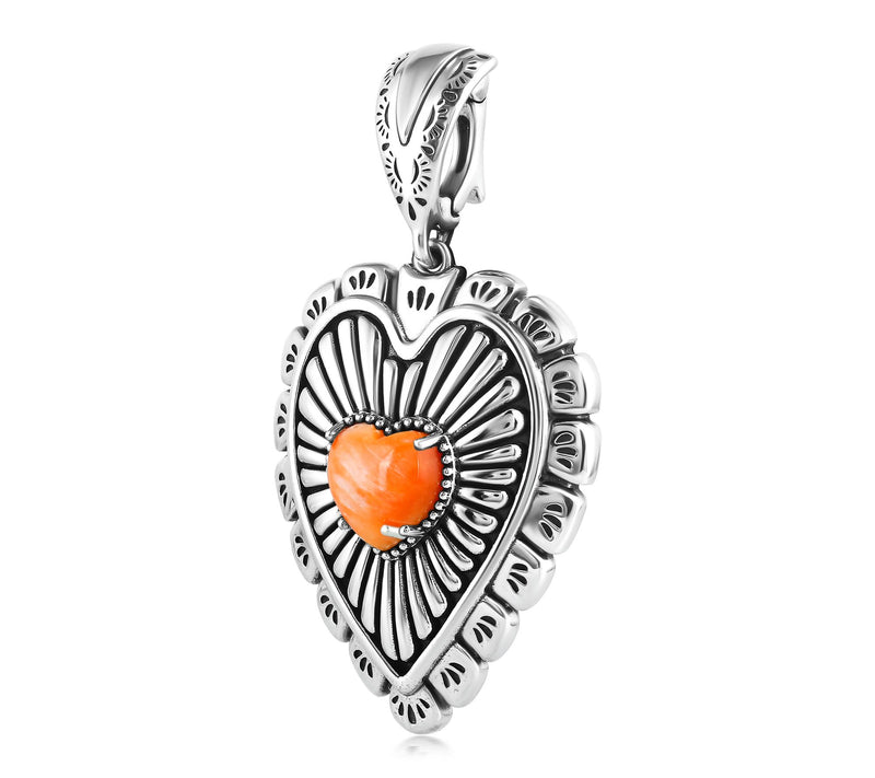American West Sterling Orange Spiny Oyster Heart Enhancer — View 2