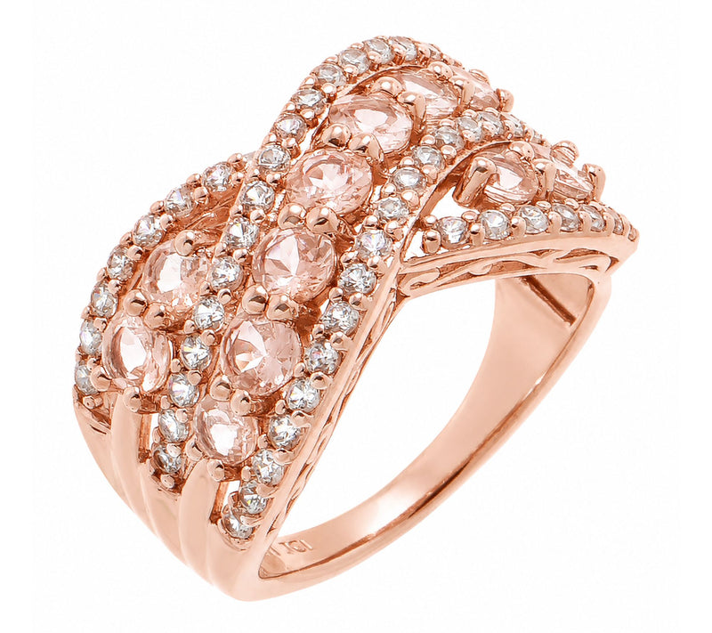 Affinity Gems Multi-Gemstone Bypass Ring, Sterling Silver — View 3