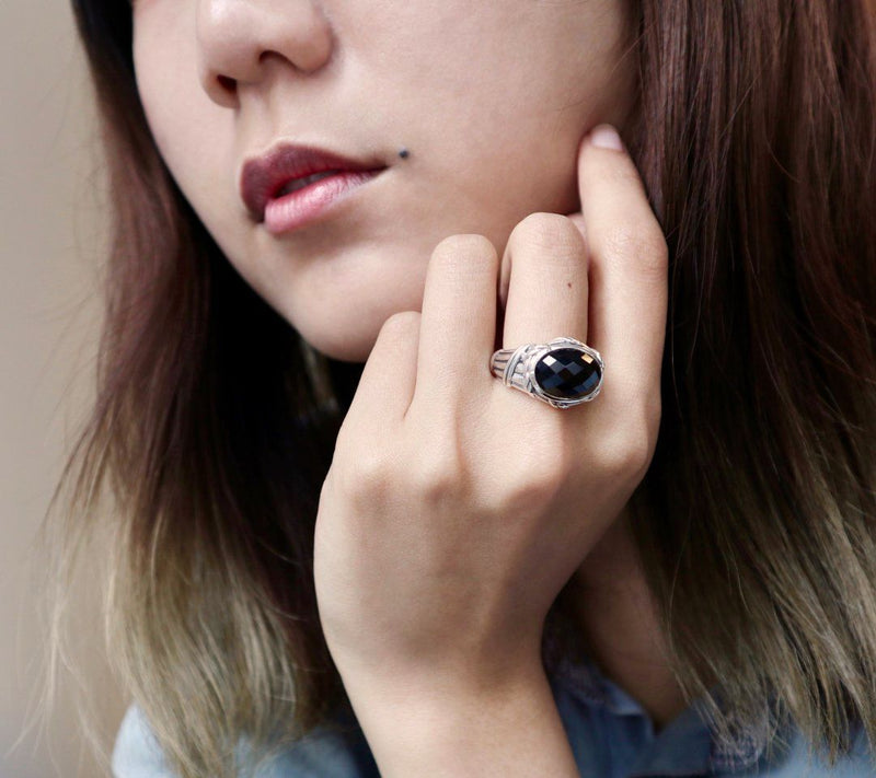 Peter Thomas Roth Sterling Onyx Statement Ring — View 2