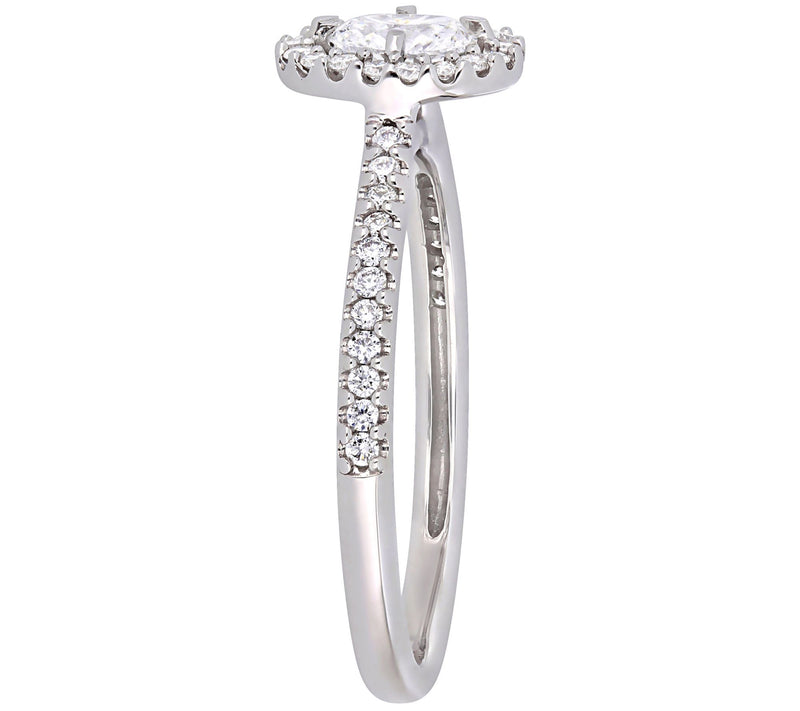 Affinity 4/10 cttw Oval Diamond Engagement Ring, 14K — View 2