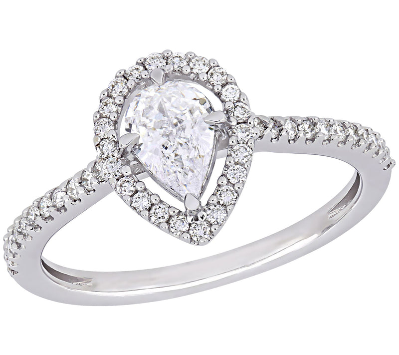 Affinity 7/10 cttw Diamond Pear-Cut R ing, 14K — Main view