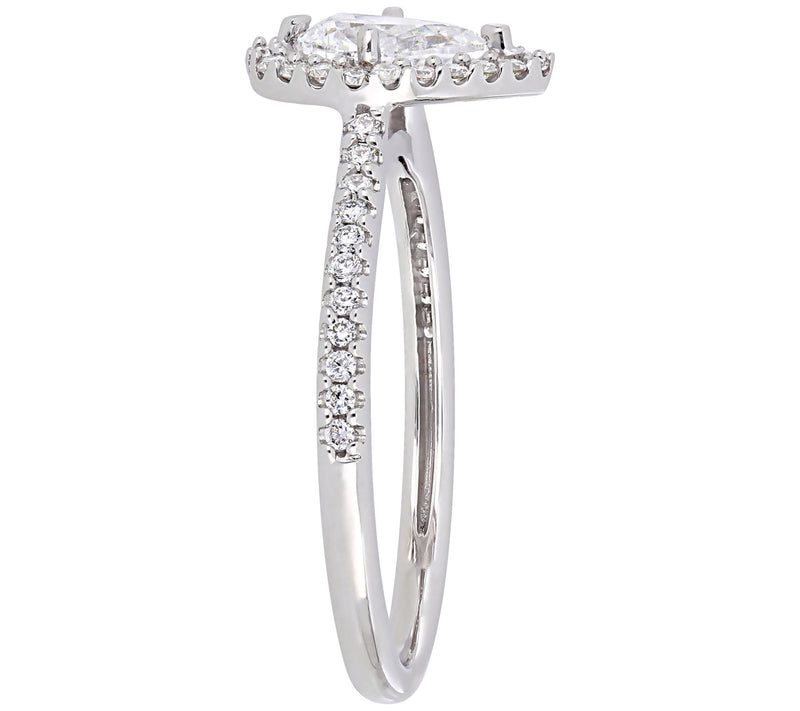 Affinity 7/10 cttw Diamond Pear-Cut R ing, 14K — View 2