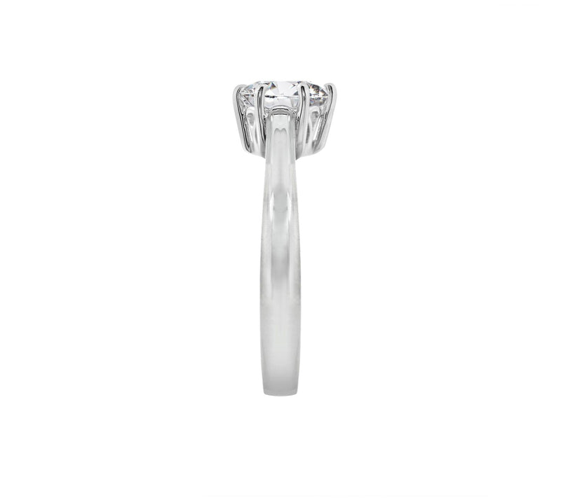 Diamonique 2.00cttw Round Solitaire Ring, Sterling — View 8