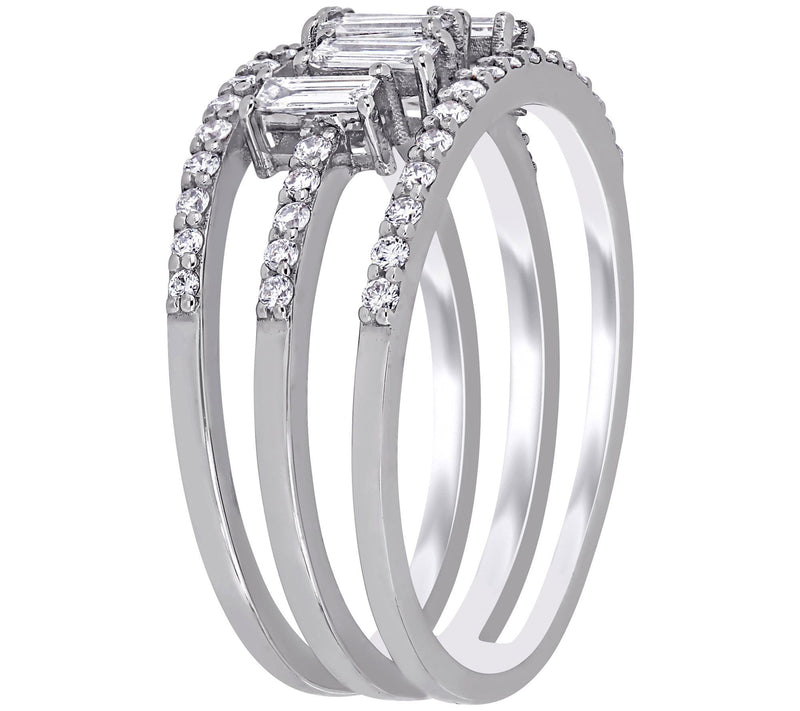 Affinity 5/8 cttw Diamond Wedding Band, 14K Gold — View 2