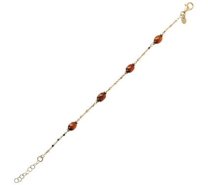Honora Cultured Pearl Oval Bracelet, Sterling