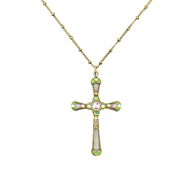 Anne Koplik Medium Cross Pendant w/ Chain — Main view