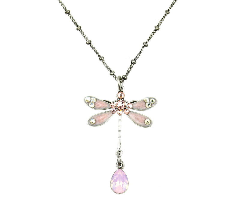 Anne Koplik Rose Opal Dragonfly Pendant w/ Chain — Main view