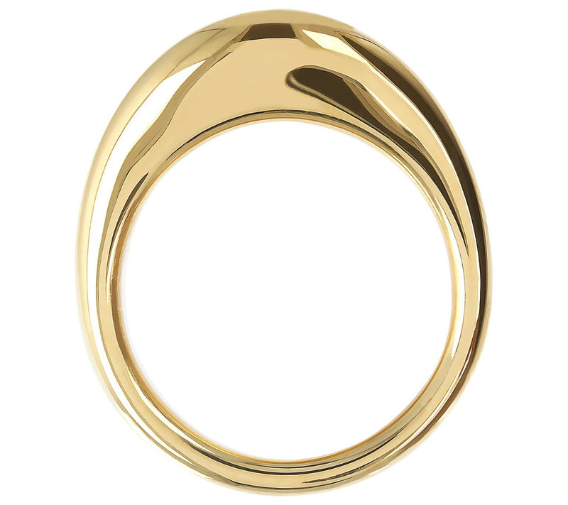 BellaOro Graduated Concave Ring, 14K Gold O veresin — View 6