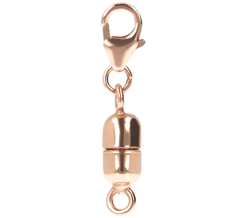 Italian Gold Polished Magnetic Lobster Clasp Exender, 14K — View 7