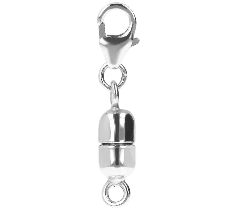 Italian Gold Polished Magnetic Lobster Clasp Exender, 14K — View 5