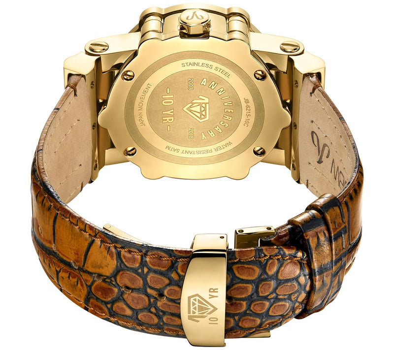 JBW Men's 10 YR Anniversary 1.95 cttw Diamond Stainless Watch — View 3